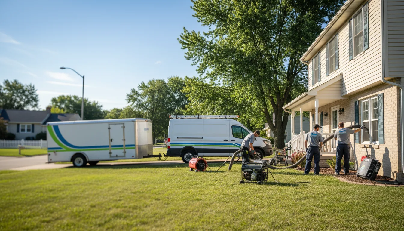 Flooded Basement Restoration And Cleanup With Repair in Kimbolton, OH near me